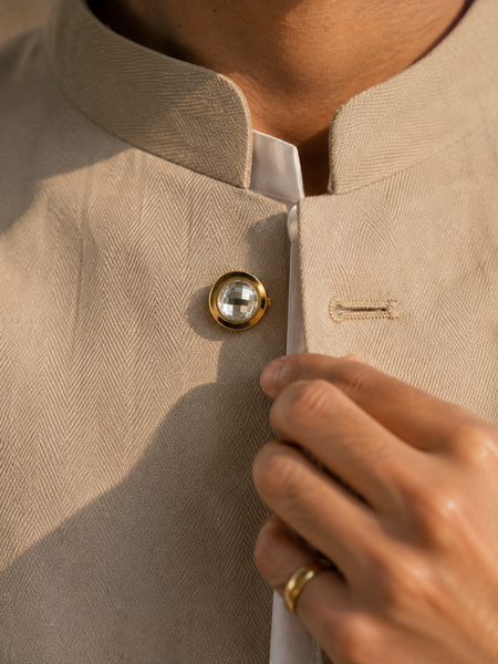 Aurelius Crystal Button Cover