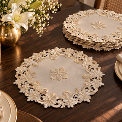 Meher Ornate Floral Table Mats – Set of 6