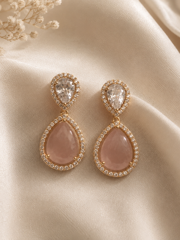 Gulnaar Blush Drop Earrings