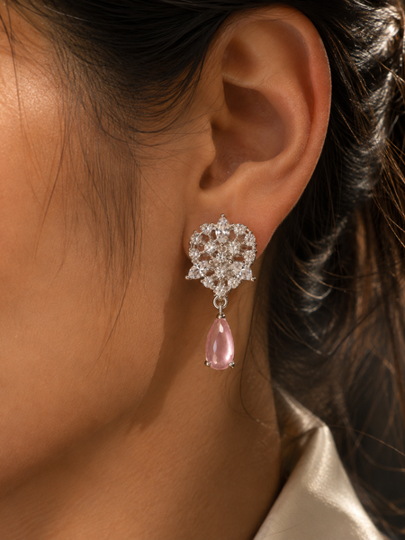 Roselle Blush Drop Earrings