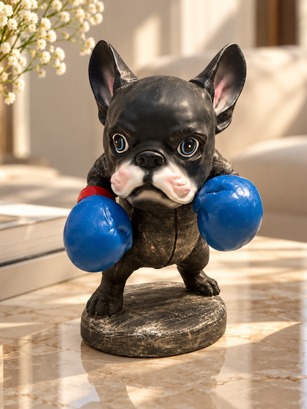The Knockout – Boxer Bulldog Sculpture