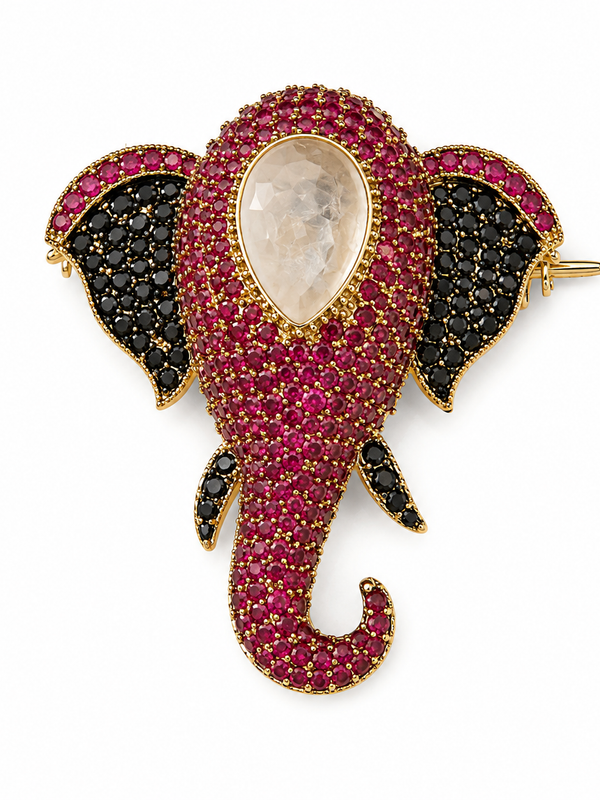 The Rani Elephant Brooch