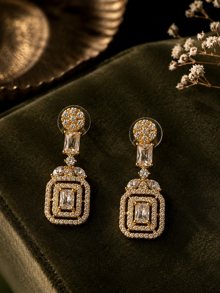 Aurelia Deco Drop Earrings