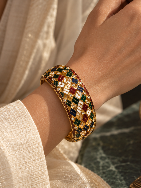 Navrang Mosaic Bangle Bracelet