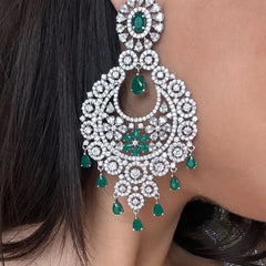 Ameera Emerald Diamond Earrings