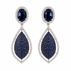 Neelam Midnight Drop Earrings