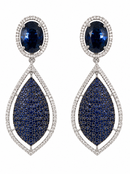 Neelam Midnight Drop Earrings