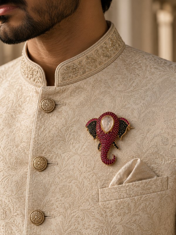 The Rani Elephant Brooch