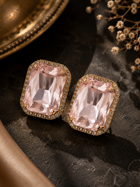 Blush Radiance Stud Earrings