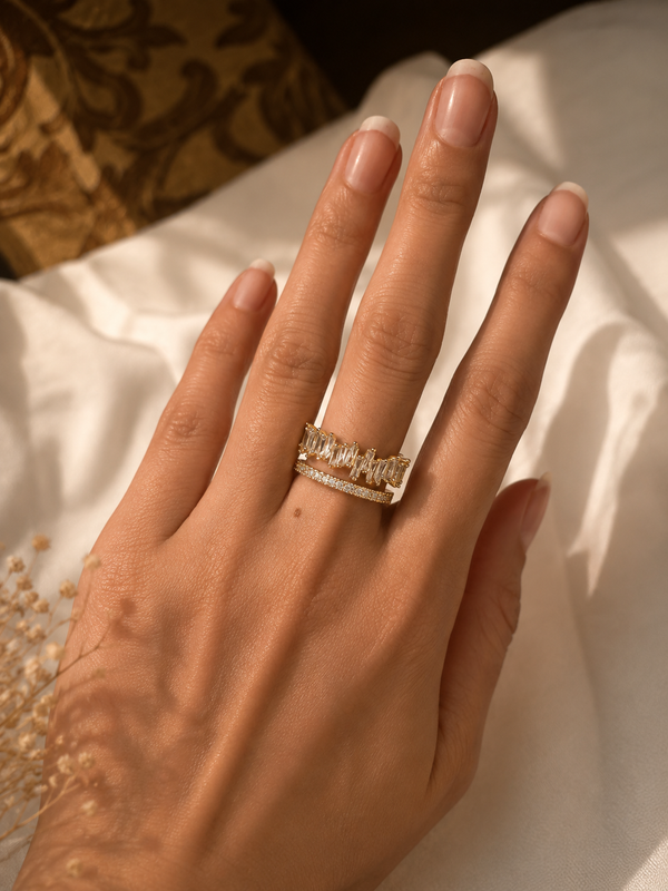 Elara Baguette Ring
