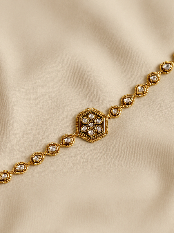 Hexagon Kundan Maatha Patti
