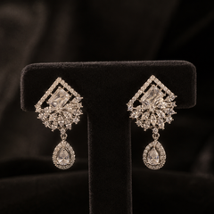 Elara Crystal Drop Earrings