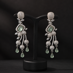 Serena Mint Cascade Earrings