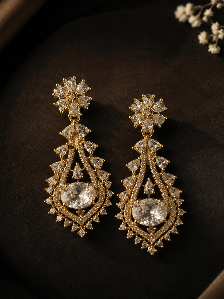 Seraphina Crystal Chandelier Earrings