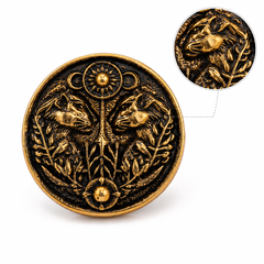 Vanraj Twin Tiger Button Cover