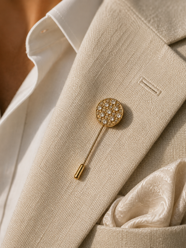 Celestial Crystal Lapel Pin