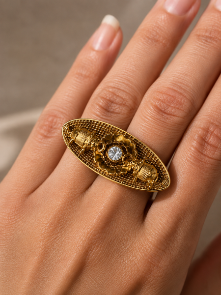 Rajasi Elephant Statement Ring