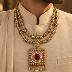 Ruhan Ruby Polki Men’s Haar