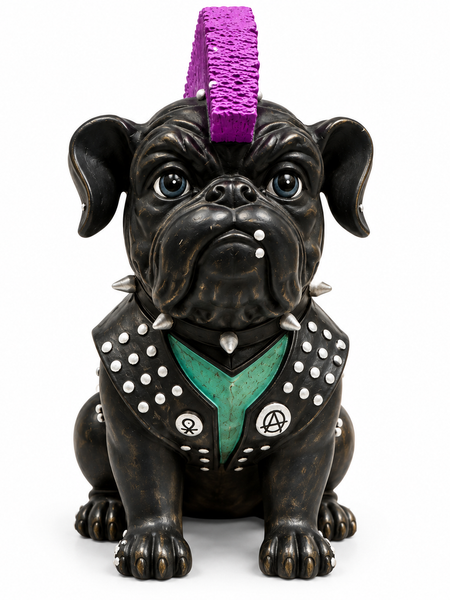 The Rebel Bulldog – Punk Sculpture