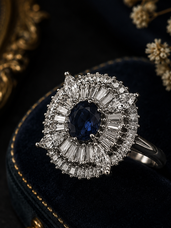 Midnight Aurelia Statement Ring