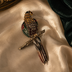 Aurelia Parrot Brooch