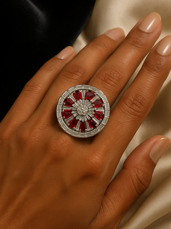 Scarlet Radiance Diamond Ring