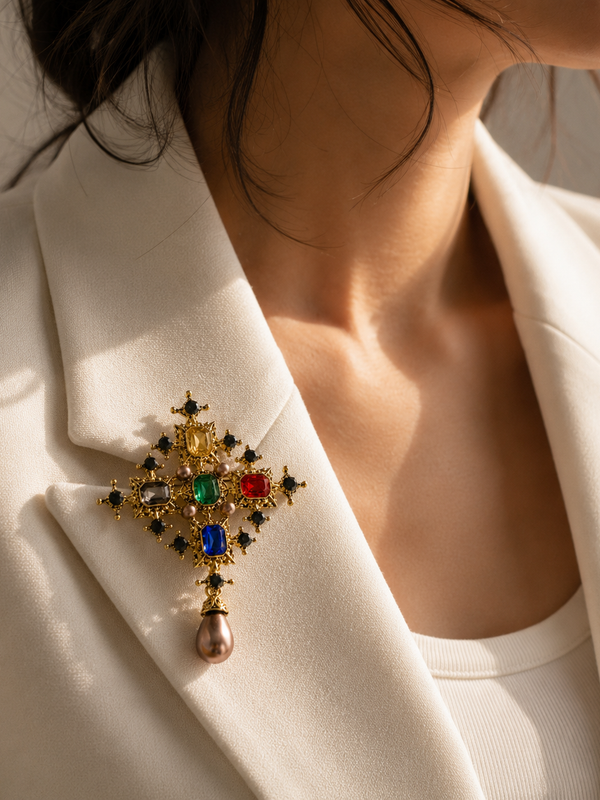 Regal Cross Heritage Brooch
