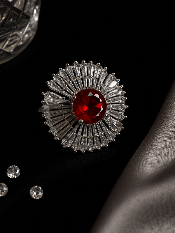 Crimson Royale Diamond Ring