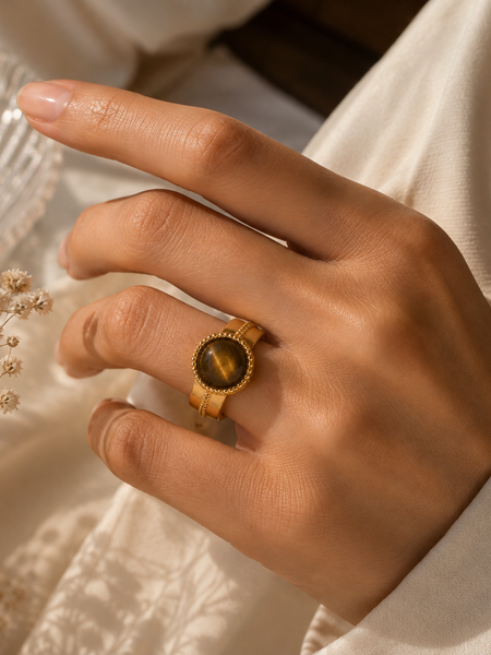 Solara Tiger Eye Ring