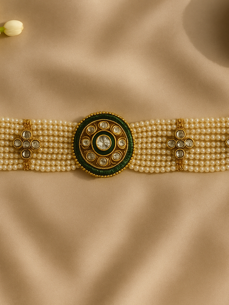 Pearl & Kundan Maatha Patti