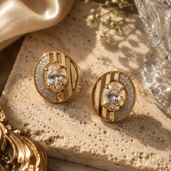 Éclat Halo Statement Stud Earrings