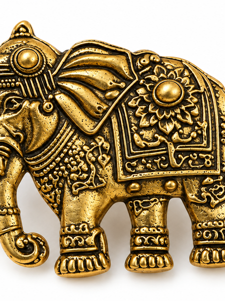 Gajraj Heritage Elephant Brooch