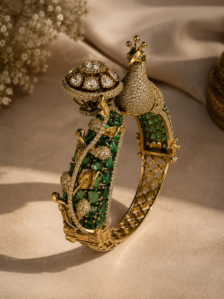 Mayura Emerald Maharani Bracelet