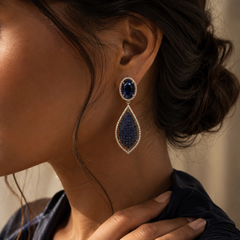 Neelam Midnight Drop Earrings