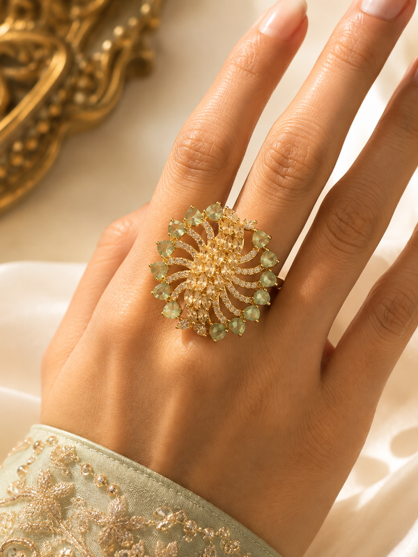 Aurelia Mint Statement Ring