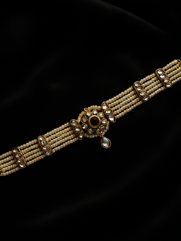 Pearl & Kundan Maatha Patti