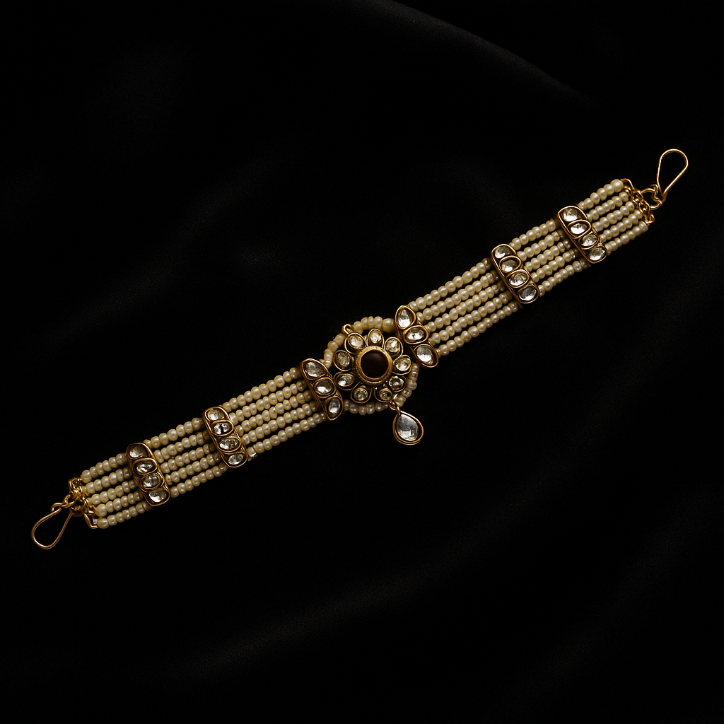 Pearl & Kundan Maatha Patti