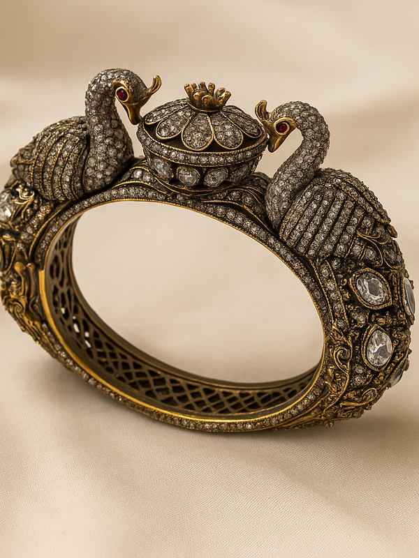 Regal Swan Kundan Heritage Bangle