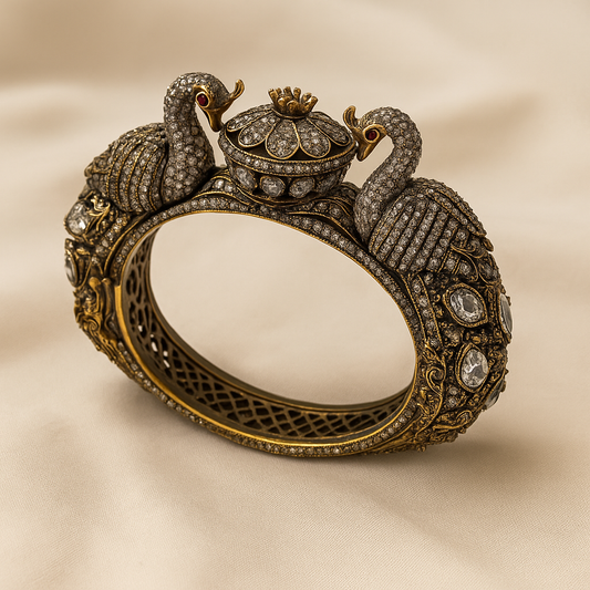 Regal Swan Kundan Heritage Bangle