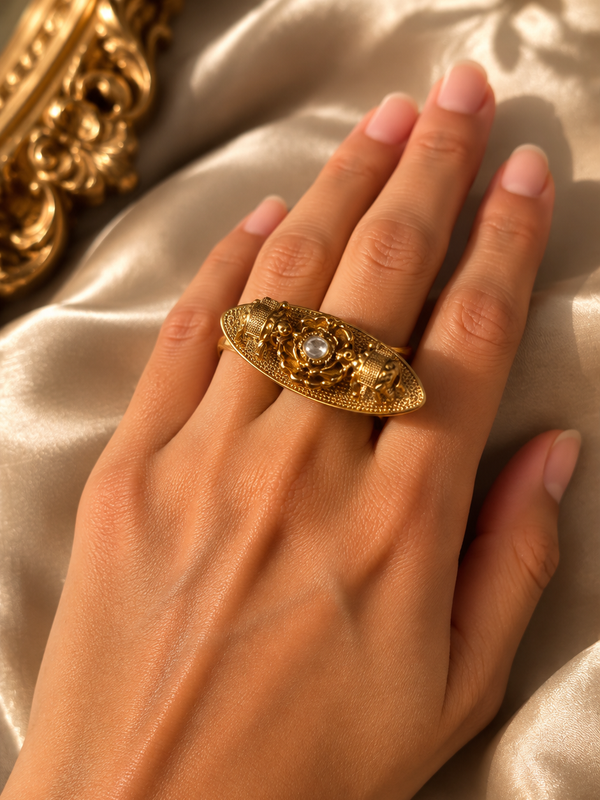 Rajasi Elephant Statement Ring