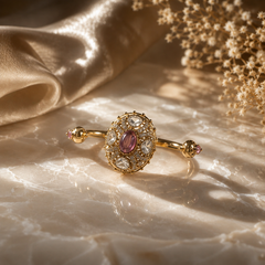 Aurelia Rose Two-Finger Statement Ring