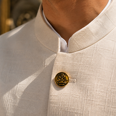 Shivling Shakti Heritage Gold Button Cover
