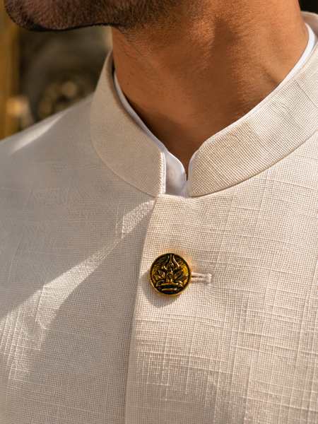 Shivling Shakti Heritage Gold Button Cover