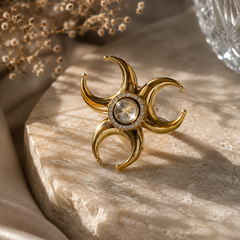Chandra Shakti Statement Ring