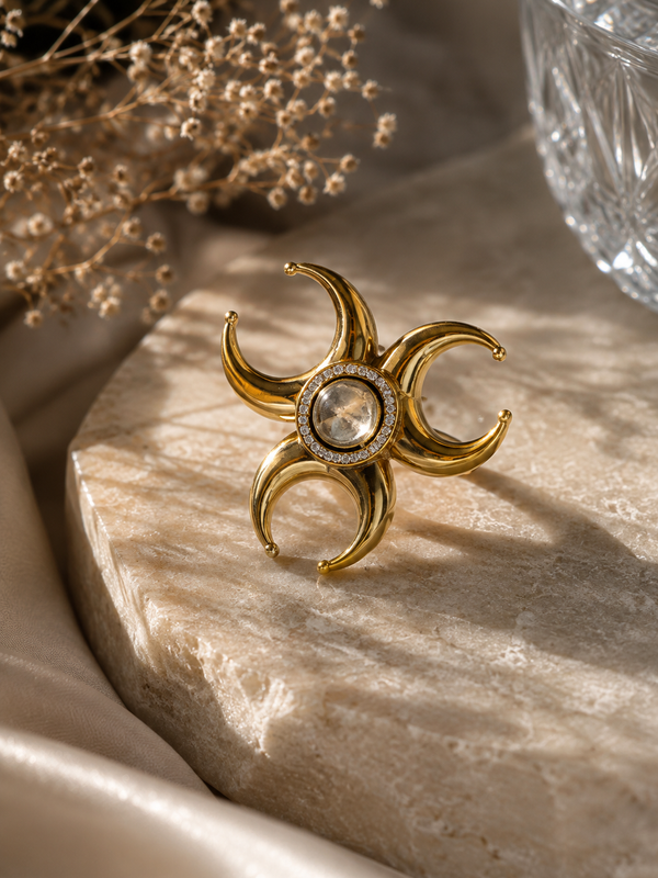 Chandra Shakti Statement Ring