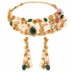 Bagh-e-Noor Botanical Necklace & Earrings Set
