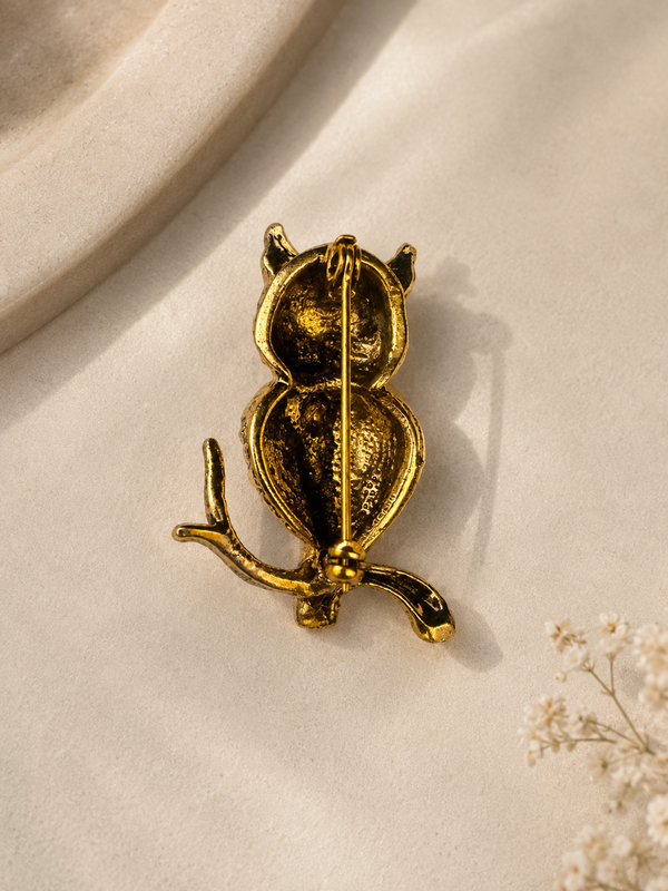 Midnight Owl Brooch