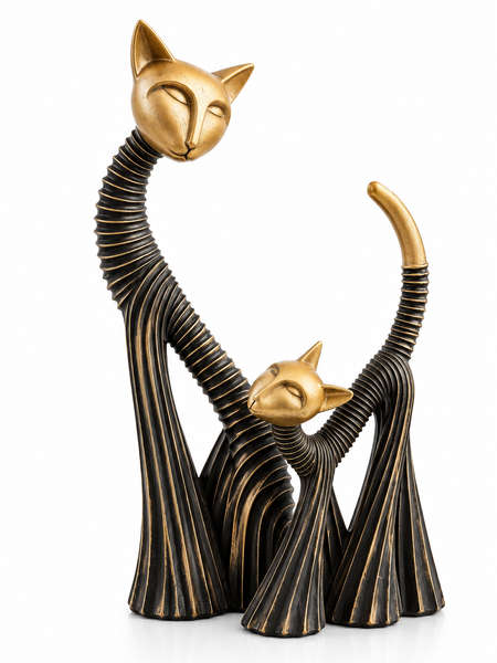 Miu & Miso – Sculptural Cat Duo