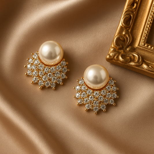 Pearl Stud Earrings