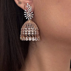 Suroor Rose Dome Jhumkas